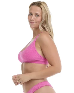 Alexa D, DD, E & F Cup Top - SPARKLE (Pink)