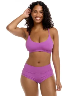 Alexa D, DD, E & F Cup Top - VIOLET